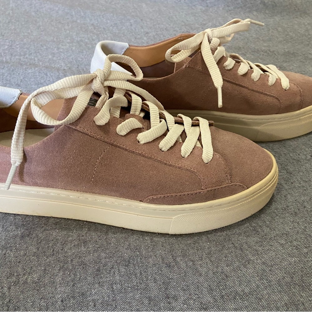 Soludos-Ibiza Platform-Suede. Dusty Rose, size 9.